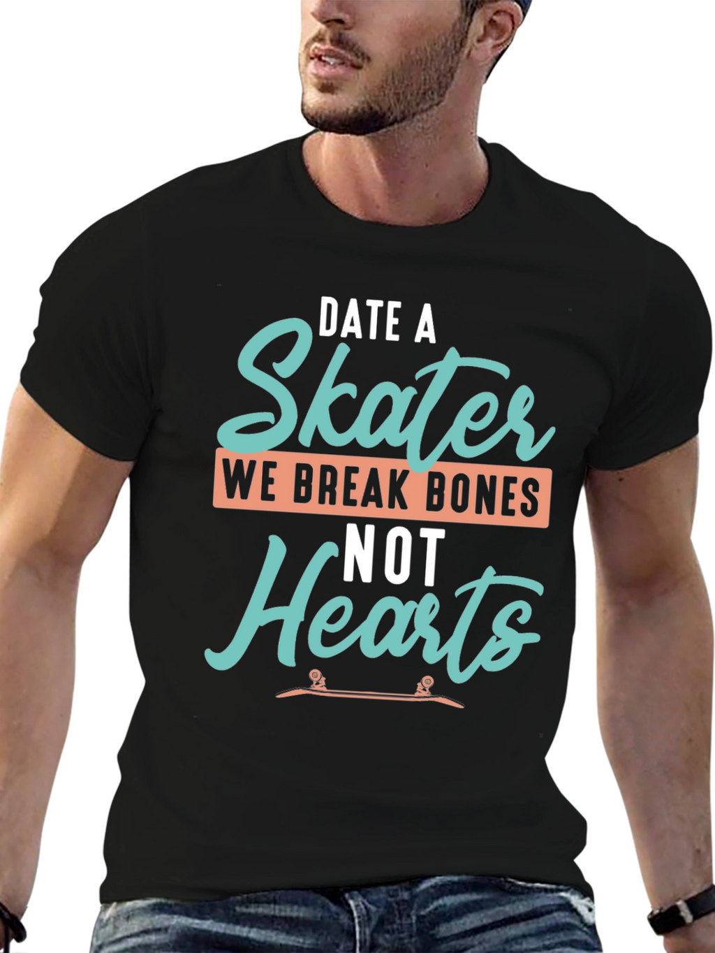 Date a Skater T-Shirt - Funny Skateboarder Tee