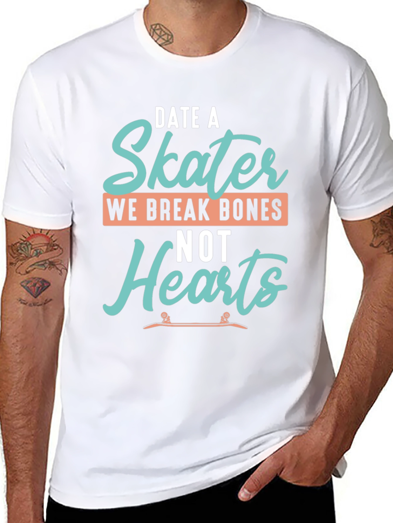 Date a Skater T-Shirt - Funny Skateboarder Tee