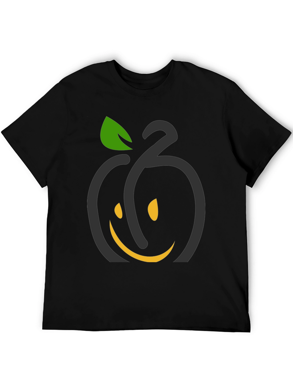 Smiling Fruit Graphic Tee - Black