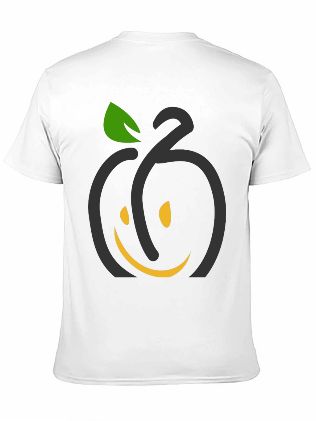 Smiling Fruit Graphic Tee - Black
