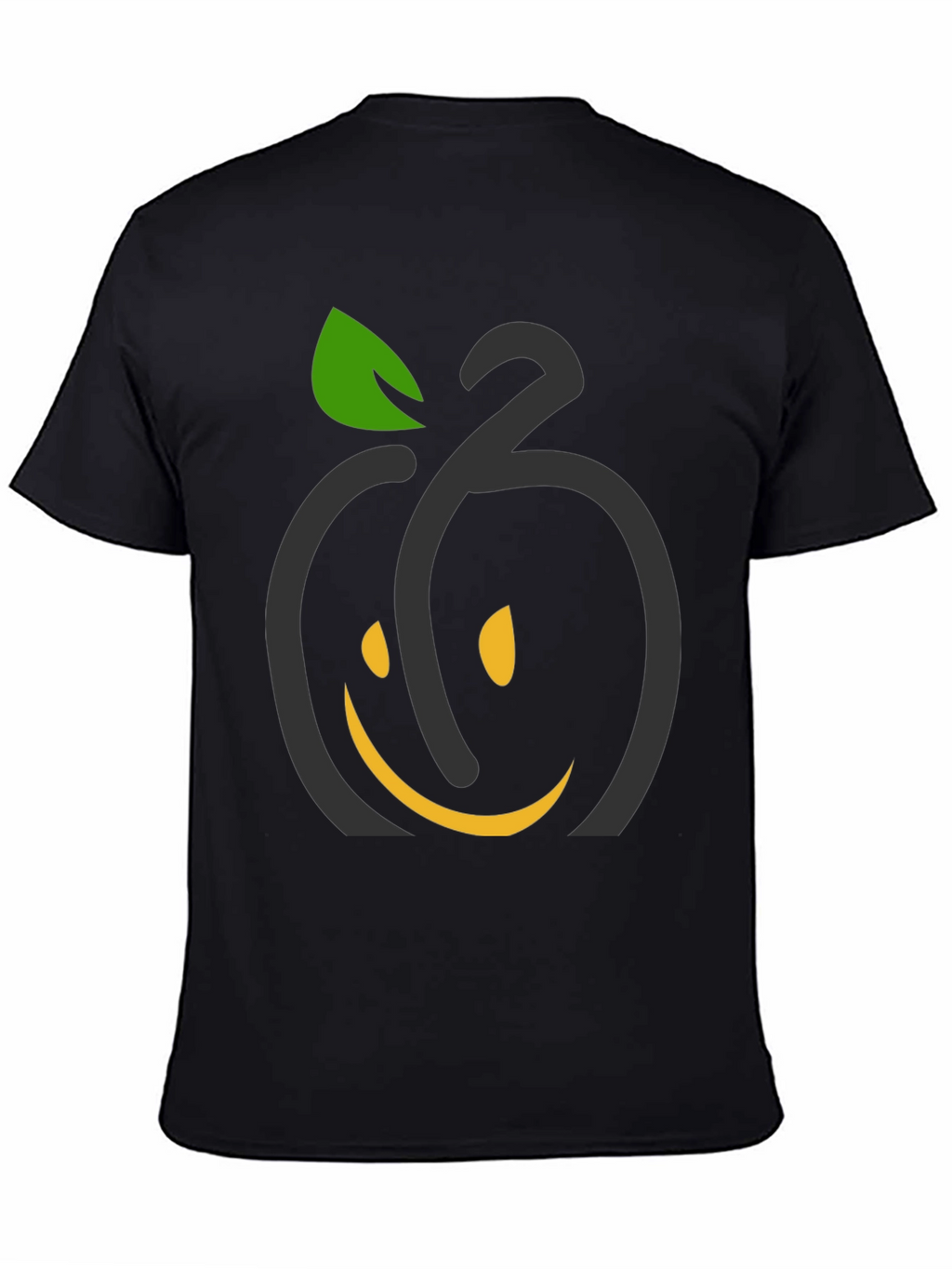 Smiling Fruit Graphic Tee - Black