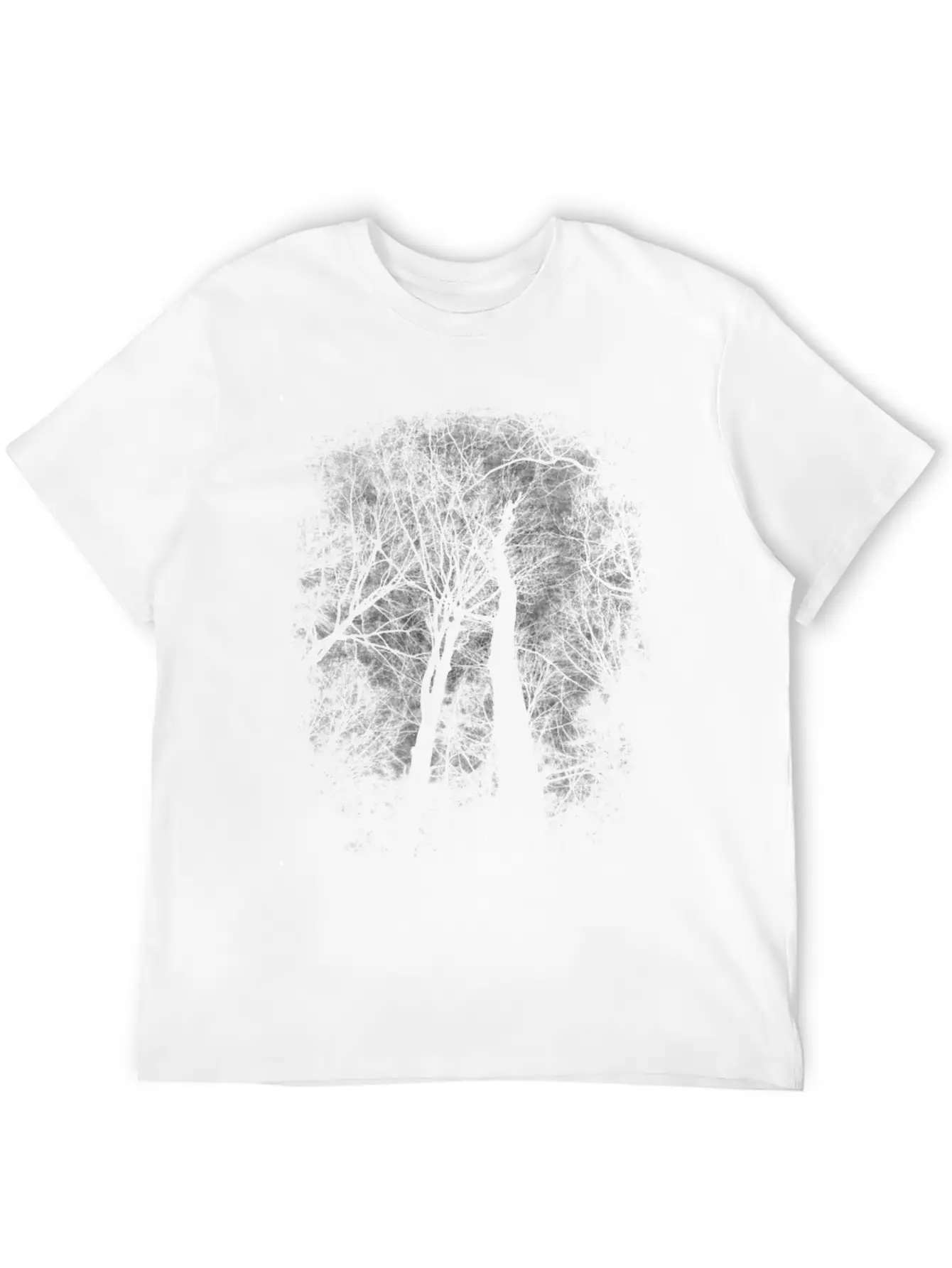 Eerie Trees Breathable Soft Cotton T-Shirt – Timeless Casual Look