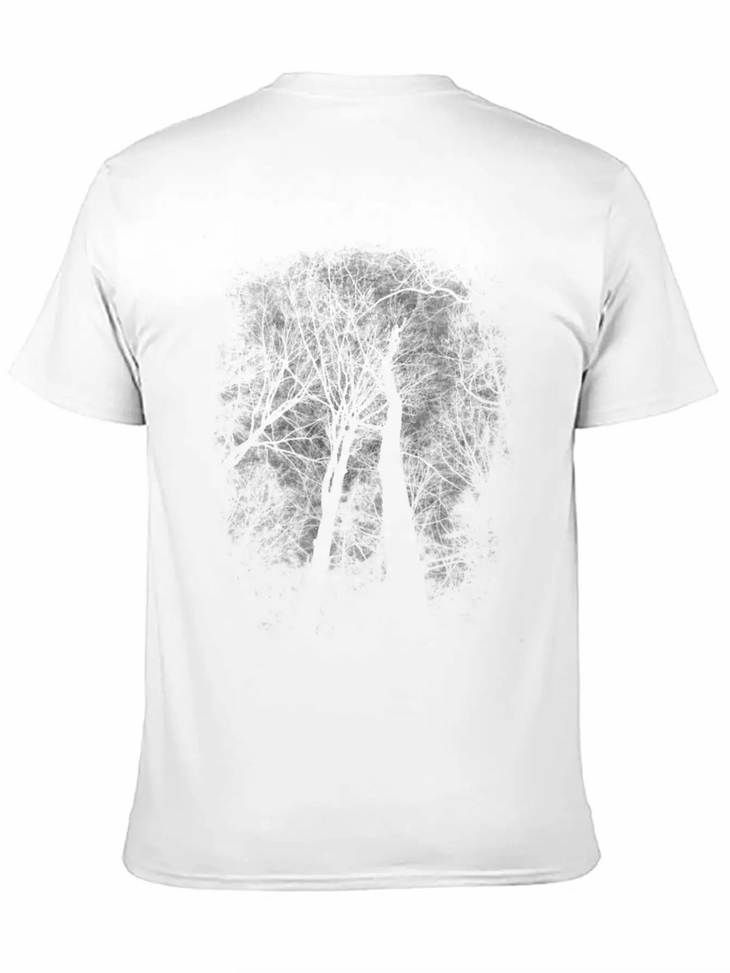 Eerie Trees Breathable Soft Cotton T-Shirt – Timeless Casual Look