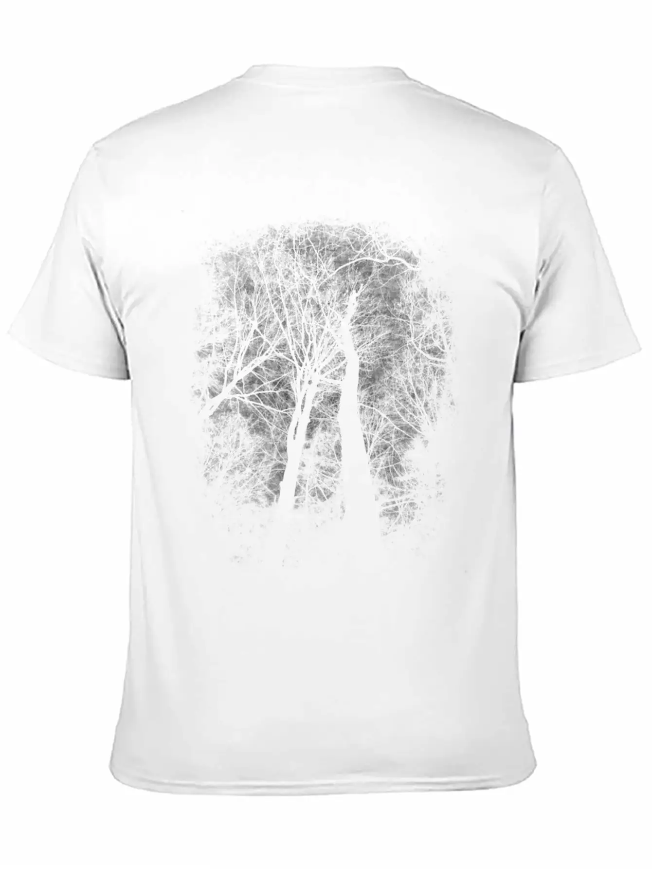 Eerie Trees Breathable Soft Cotton T-Shirt – Timeless Casual Look