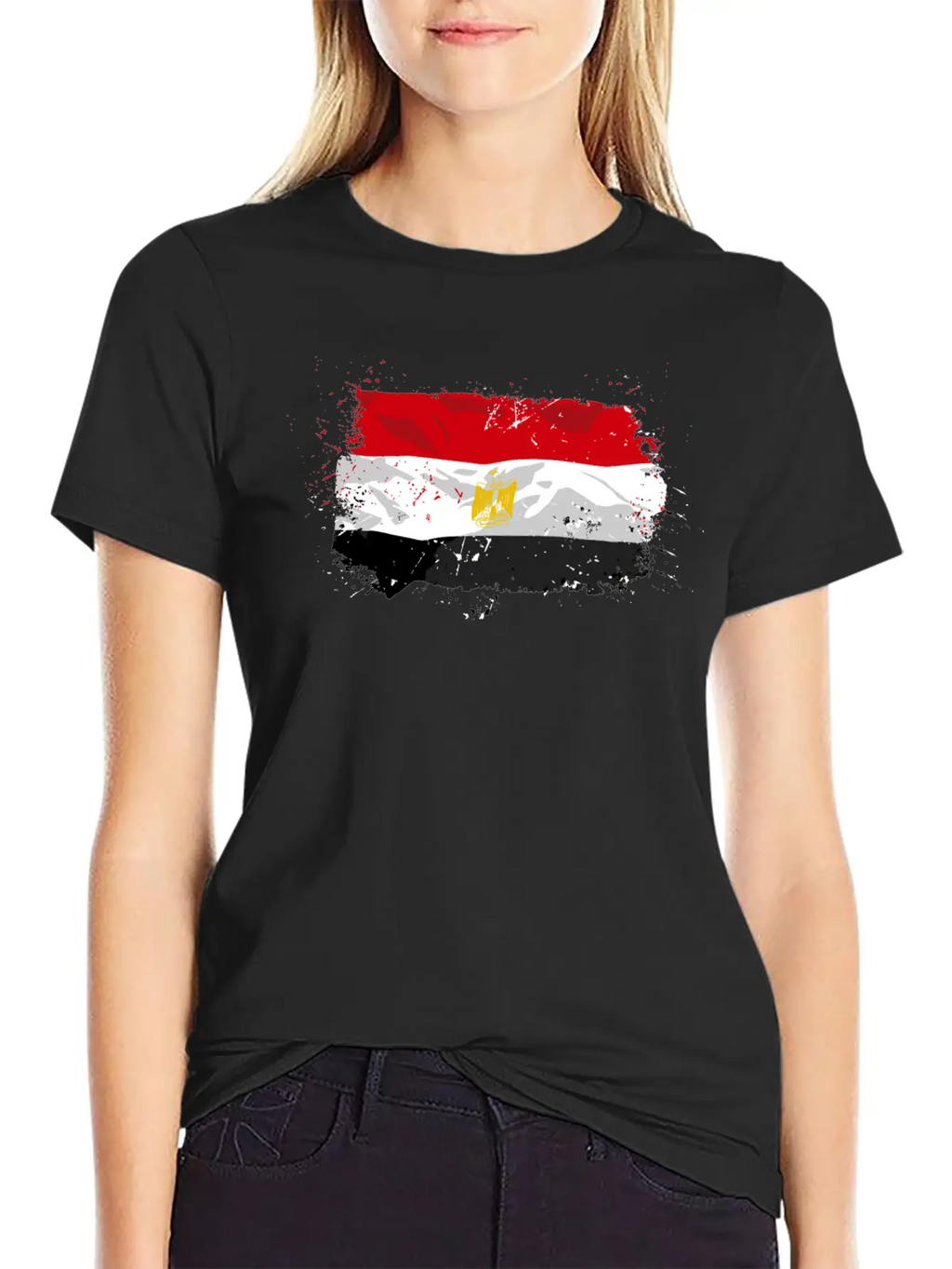 Egypt Flag Relaxed Everyday Tee – Lightweight And Durable Cotton