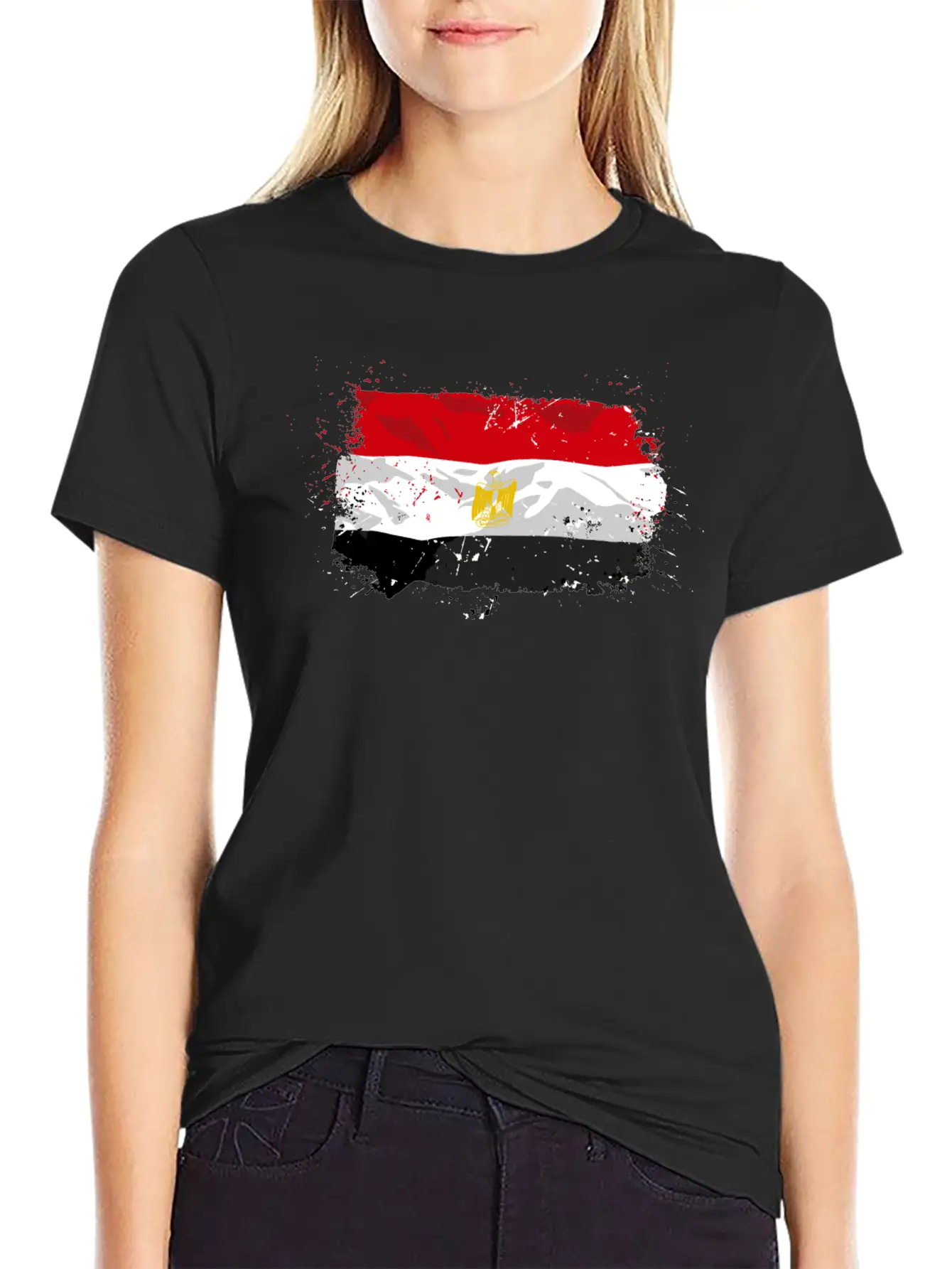 Egypt Flag Relaxed Everyday Tee – Lightweight And Durable Cotton