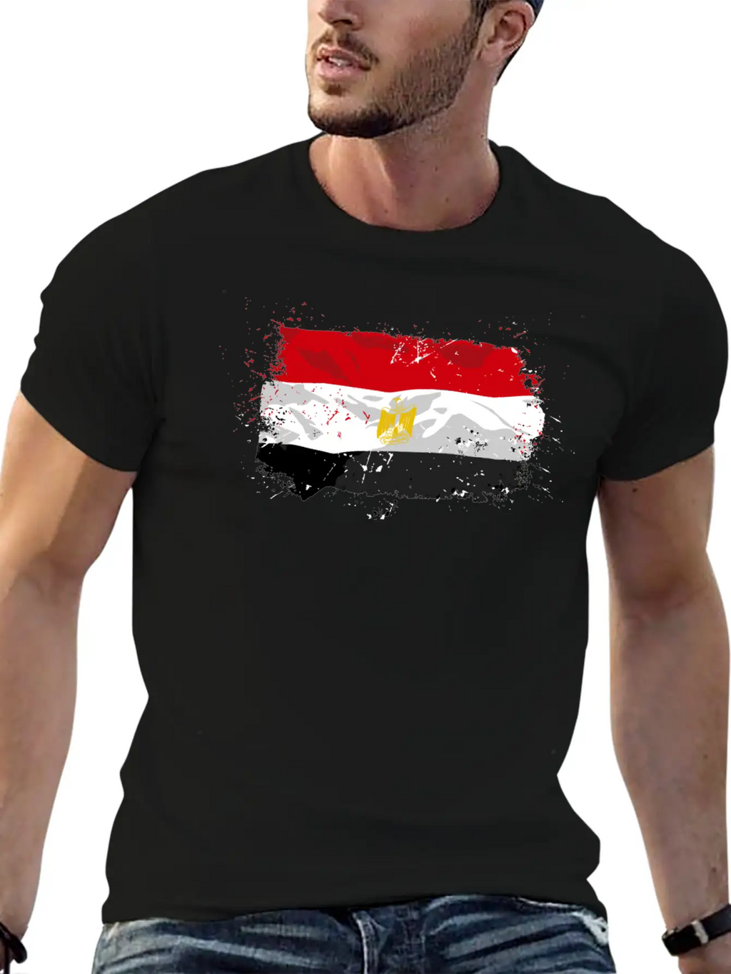 Egypt Flag Relaxed Everyday Tee – Lightweight And Durable Cotton