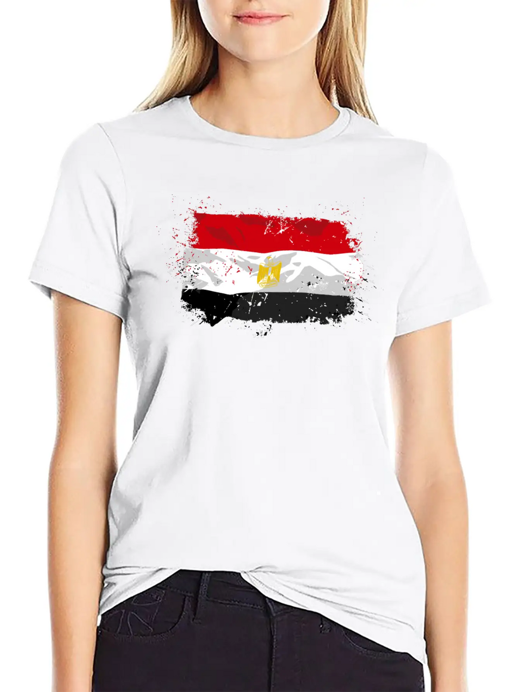 Egypt Flag Relaxed Everyday Tee – Lightweight And Durable Cotton