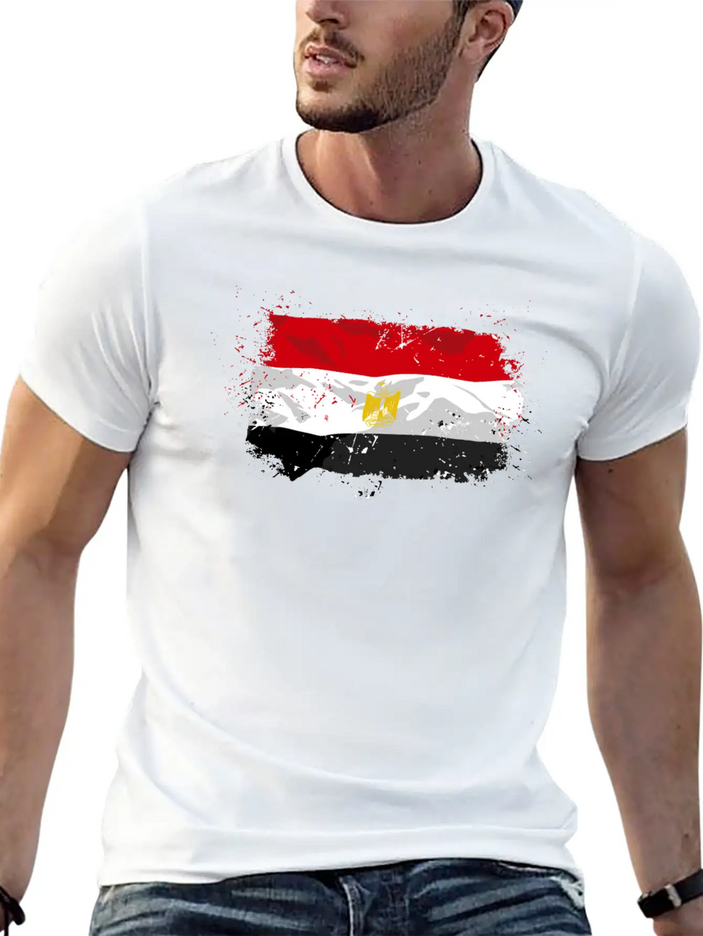 Egypt Flag Relaxed Everyday Tee – Lightweight And Durable Cotton