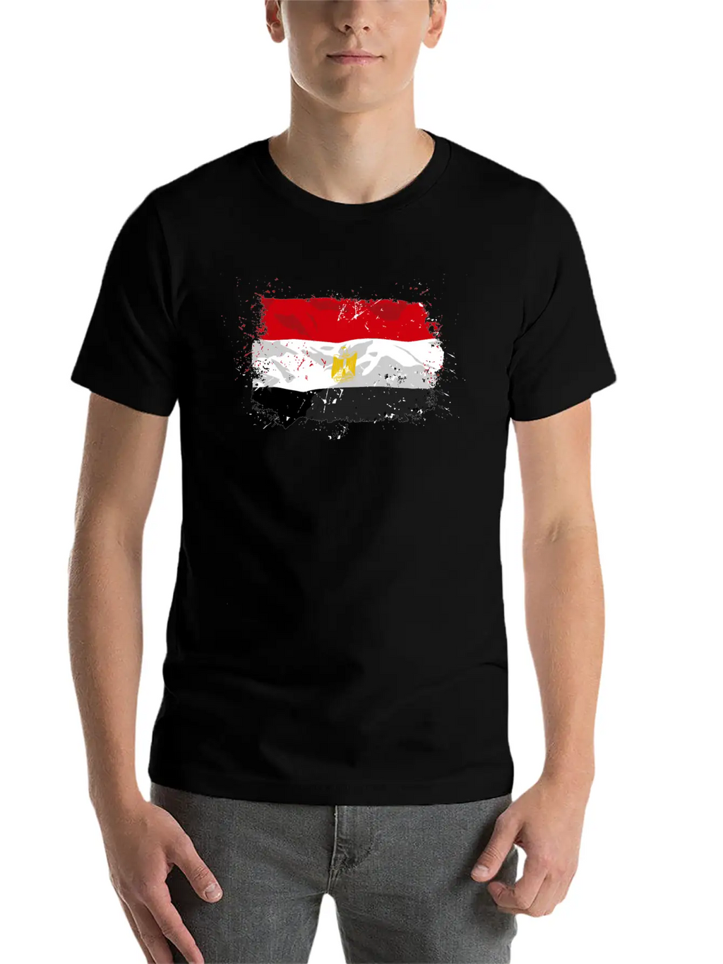 Egypt Flag Relaxed Everyday Tee – Lightweight And Durable Cotton