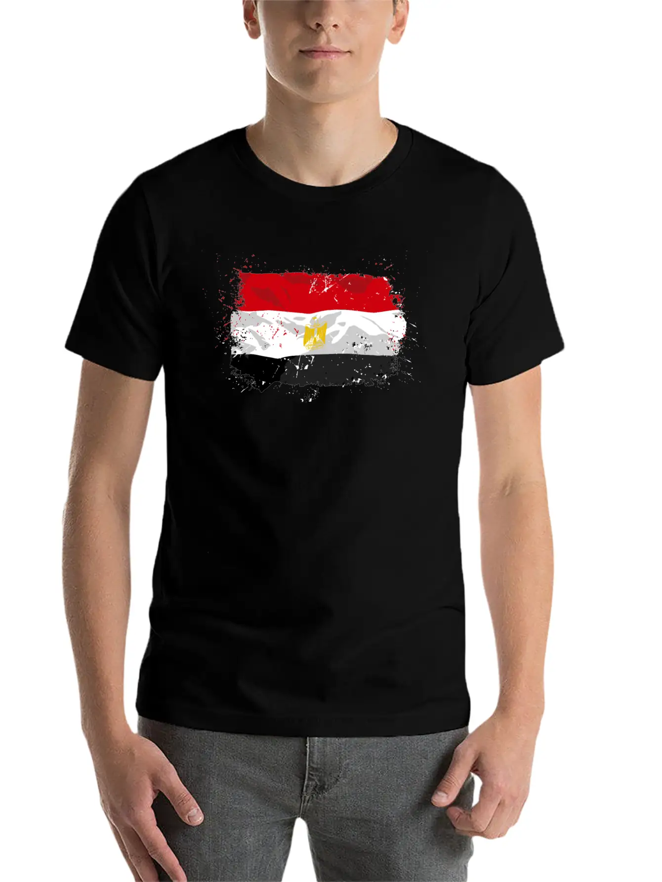 Egypt Flag Relaxed Everyday Tee – Lightweight And Durable Cotton