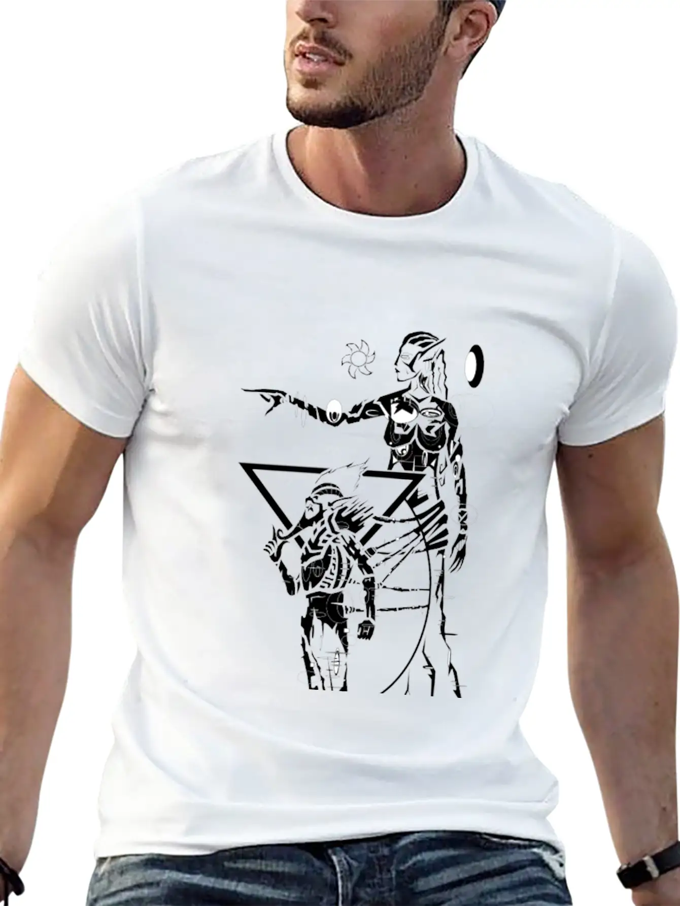 Egypt Woman Tattoo Basic Graphic T-Shirt – Daily Comfort In Soft Cotton