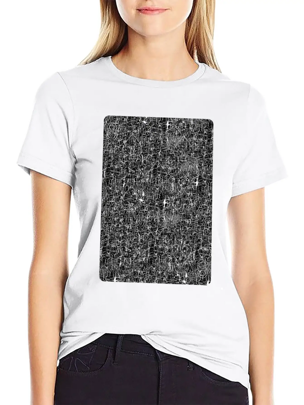 Eight Of Spades Playing Card Timeless Short Sleeve Tee – Comfy And Minimalist Design