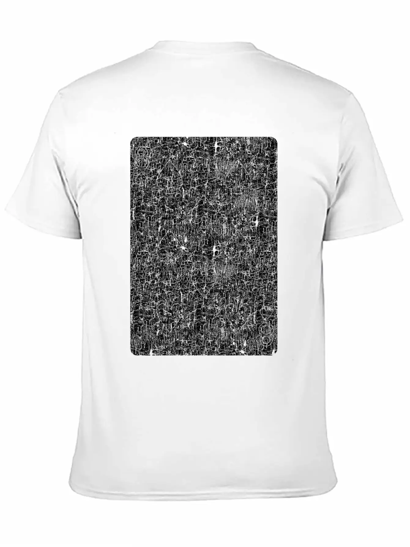 Eight Of Spades Playing Card Timeless Short Sleeve Tee – Comfy And Minimalist Design