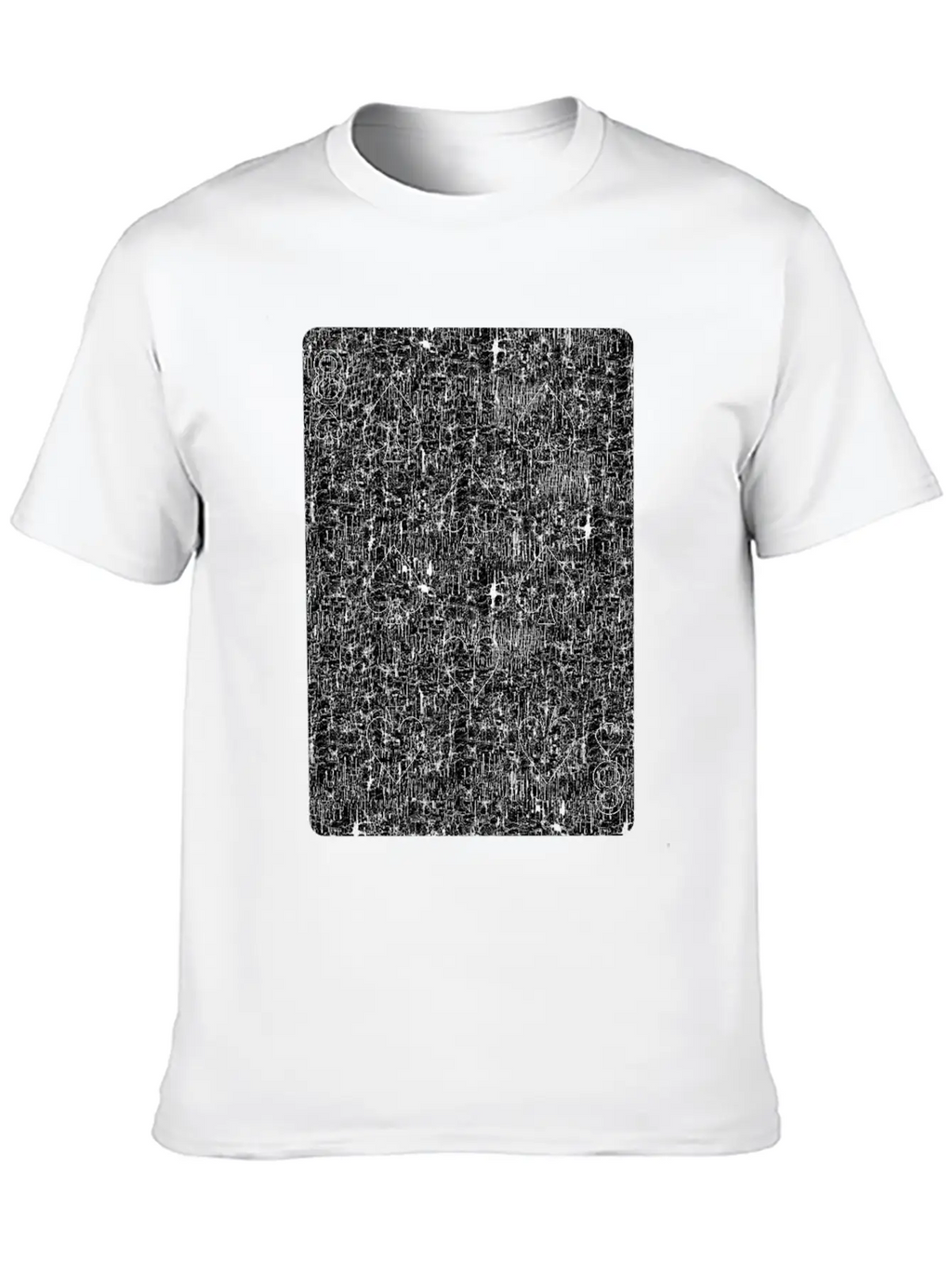 Eight Of Spades Playing Card Timeless Short Sleeve Tee – Comfy And Minimalist Design