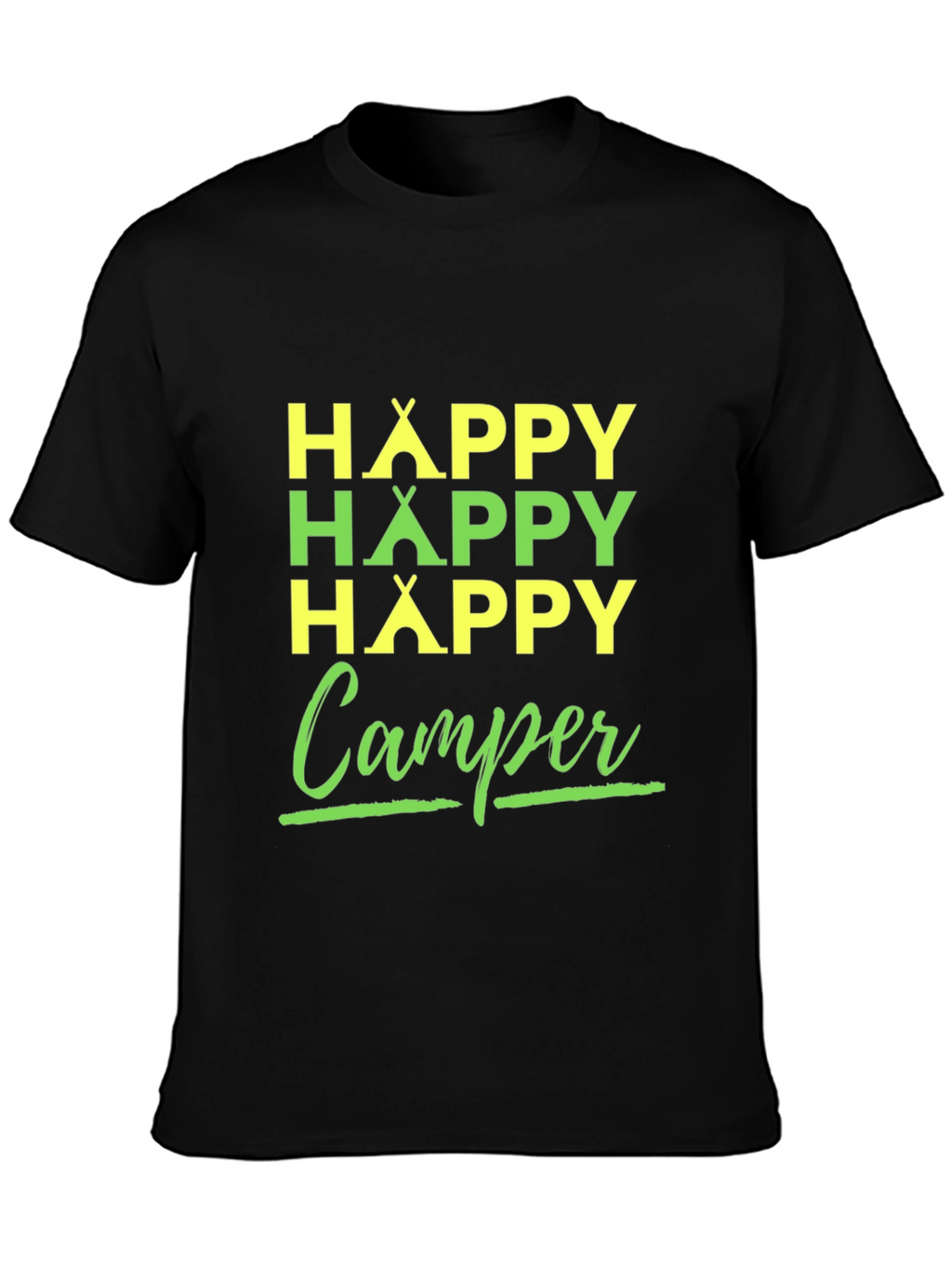 Happy Camper T-Shirt | Camping Adventure Tee