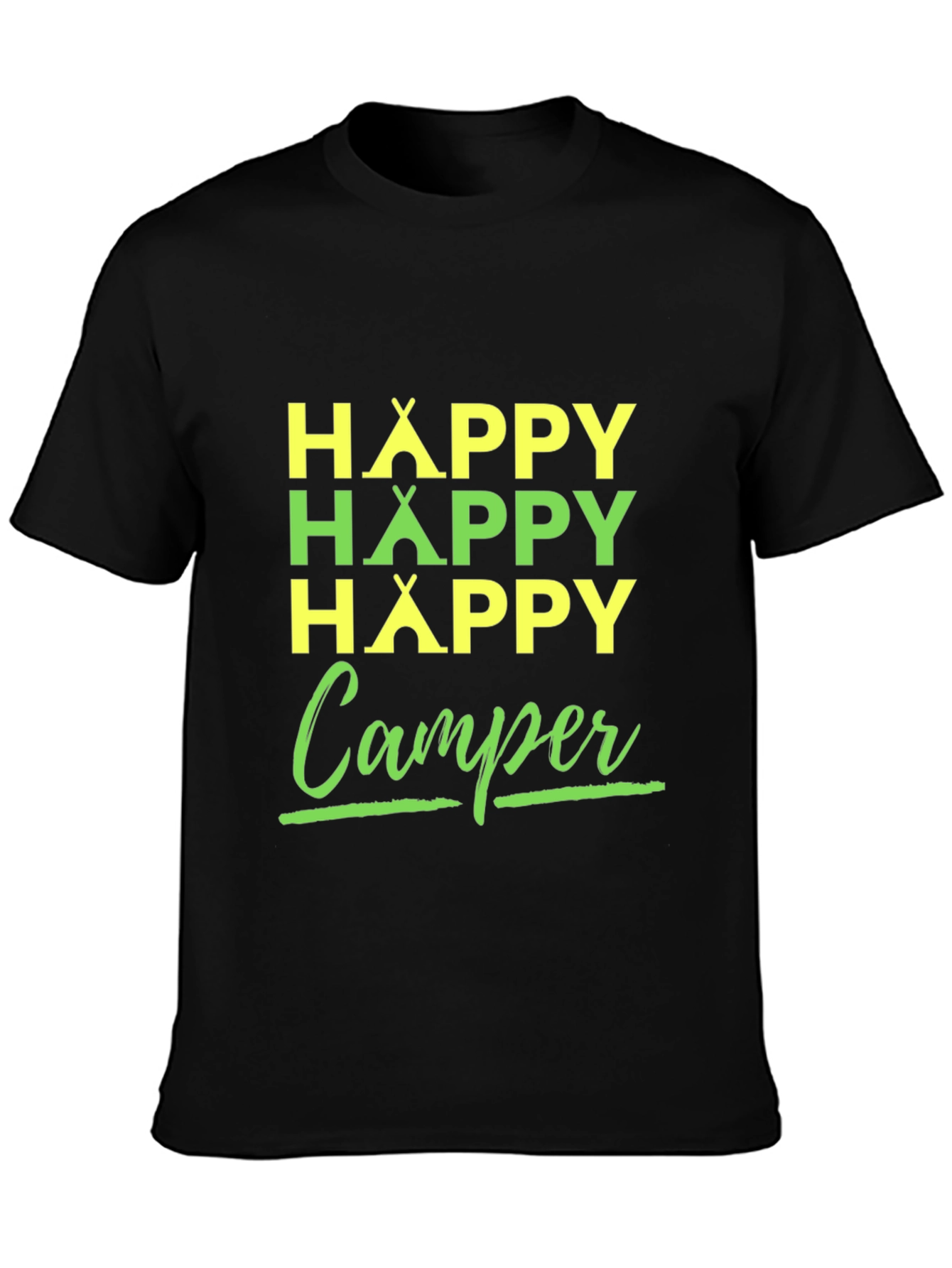 Happy Camper T-Shirt | Camping Adventure Tee