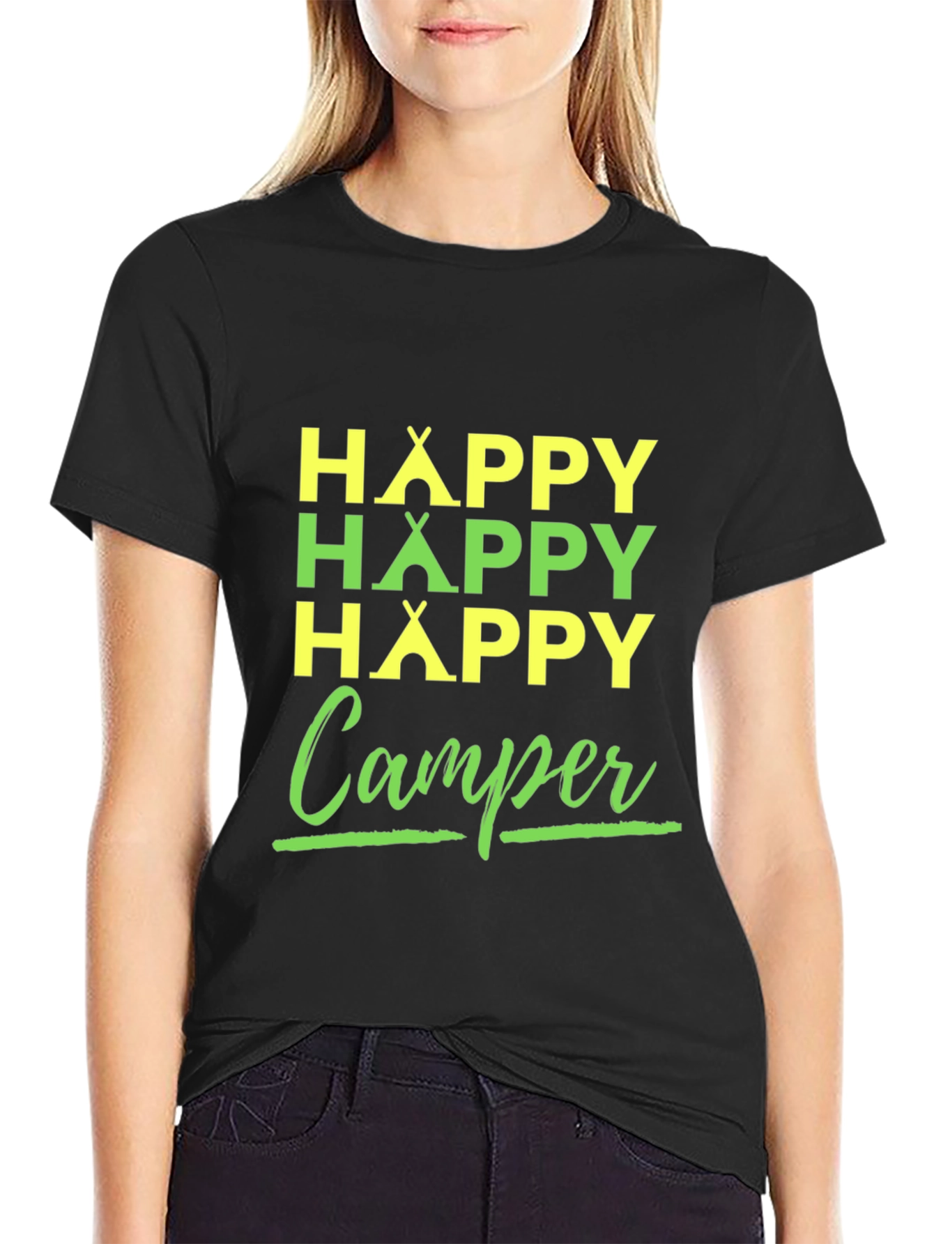 Happy Camper T-Shirt | Camping Adventure Tee