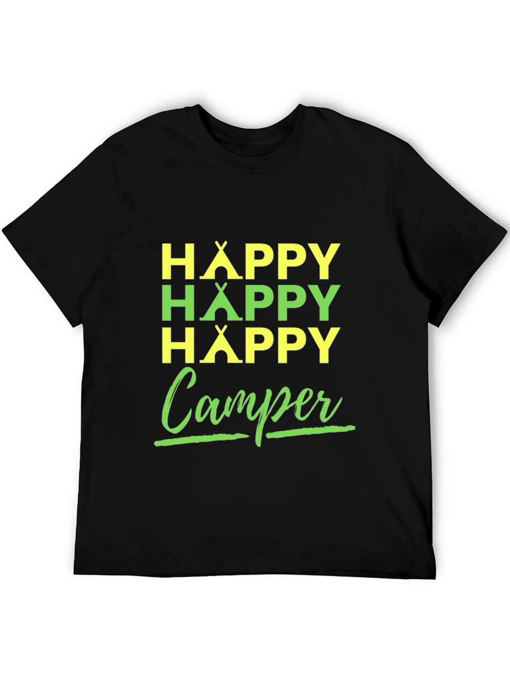 Happy Camper T-Shirt | Camping Adventure Tee