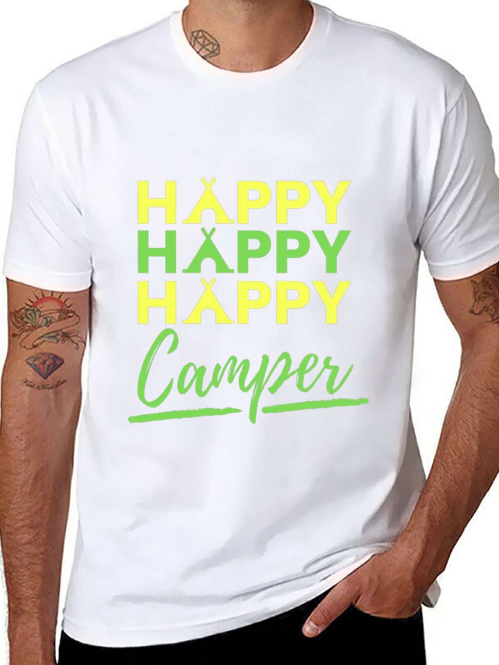 Happy Camper T-Shirt | Camping Adventure Tee