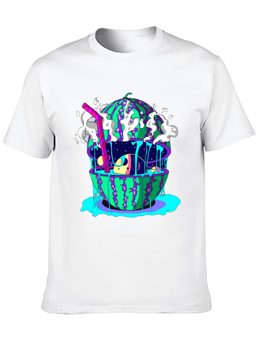 Surreal Watermelon Planet T-Shirt
