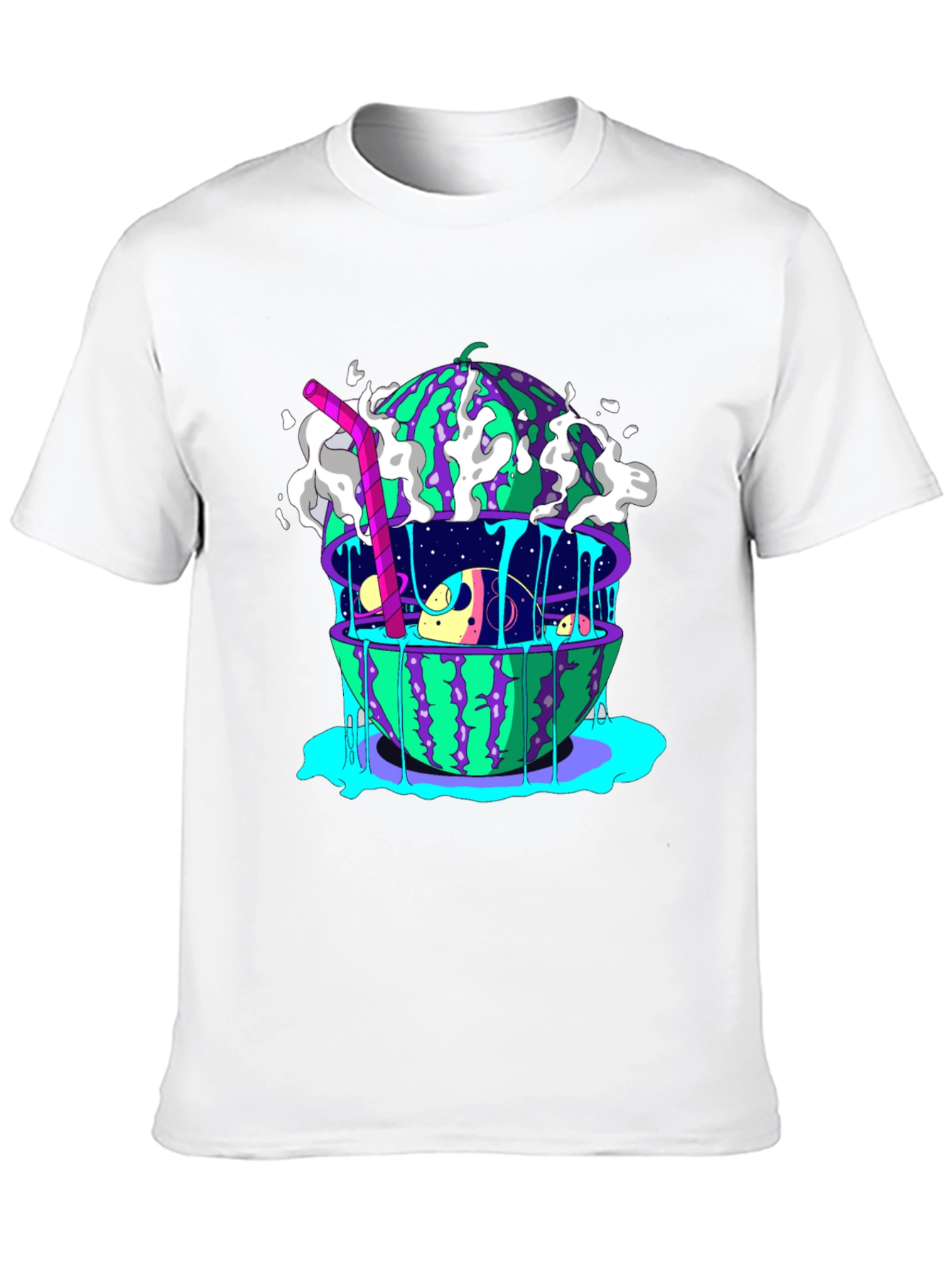 Surreal Watermelon Planet T-Shirt