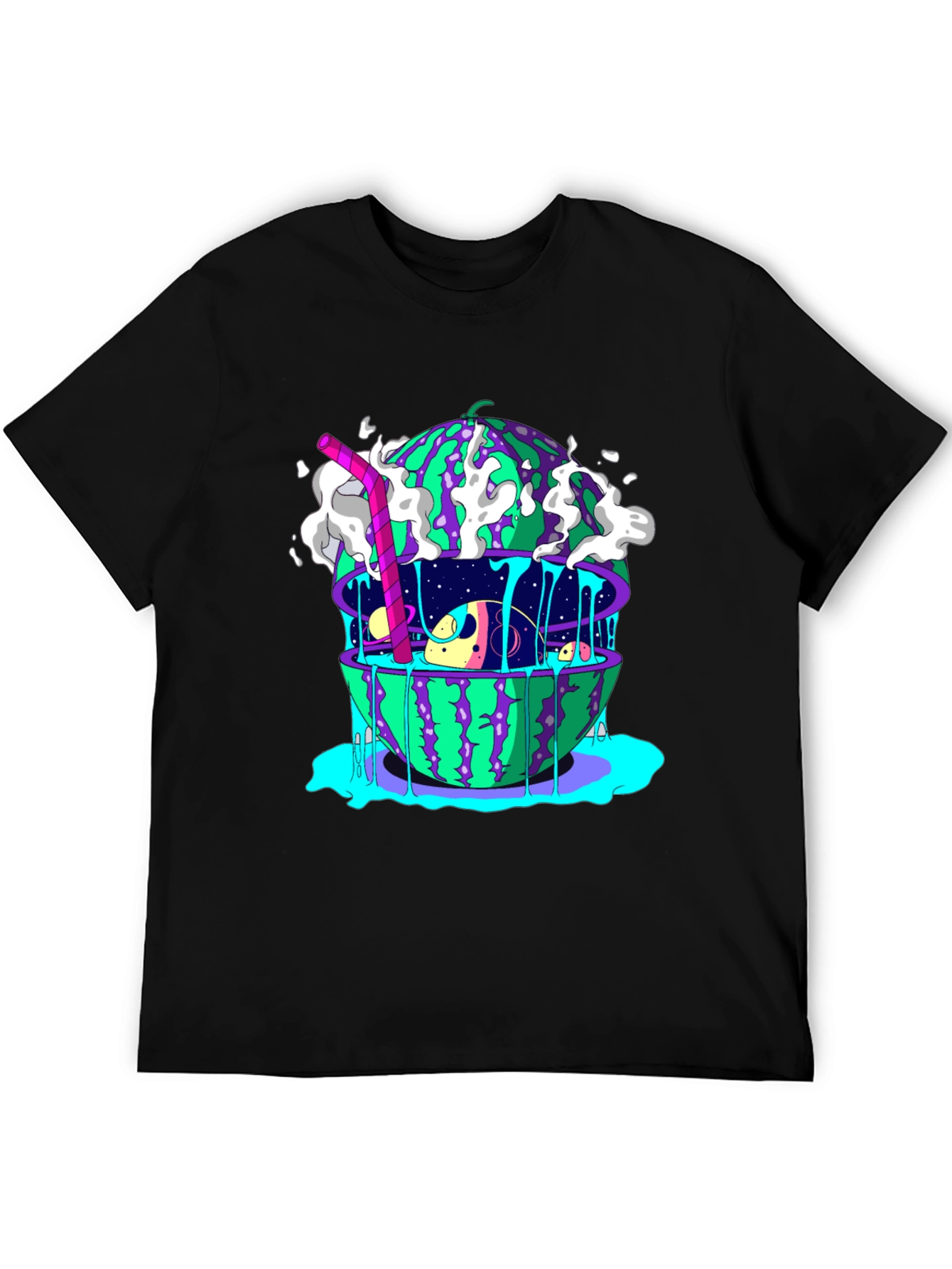 Surreal Watermelon Planet T-Shirt