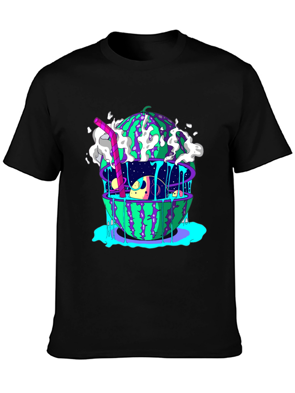 Surreal Watermelon Planet T-Shirt