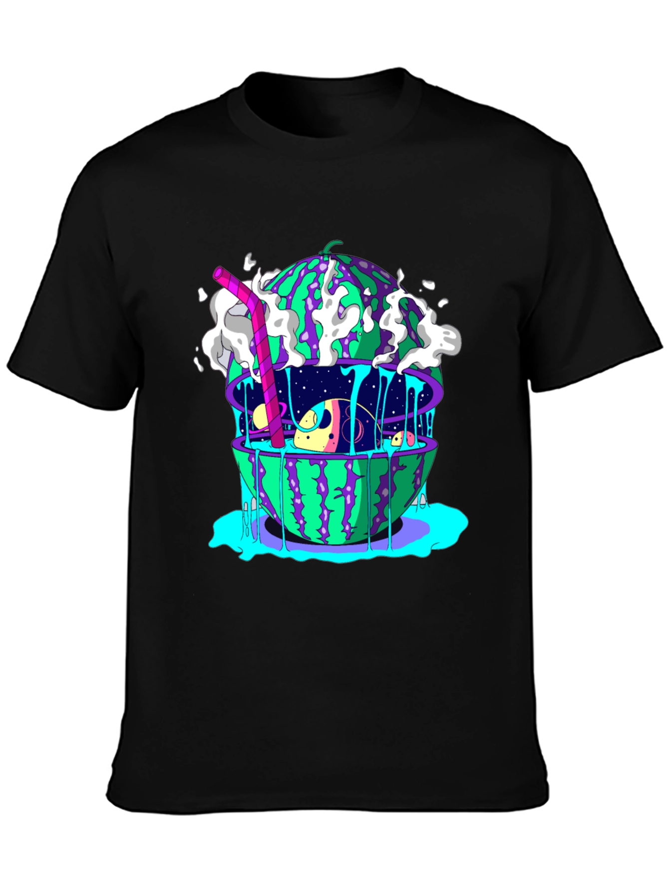 Surreal Watermelon Planet T-Shirt