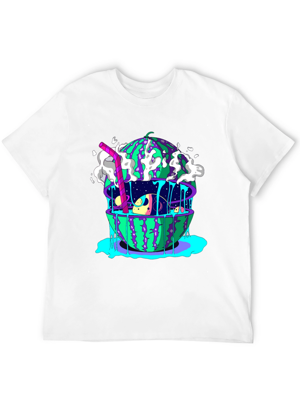 Surreal Watermelon Planet T-Shirt