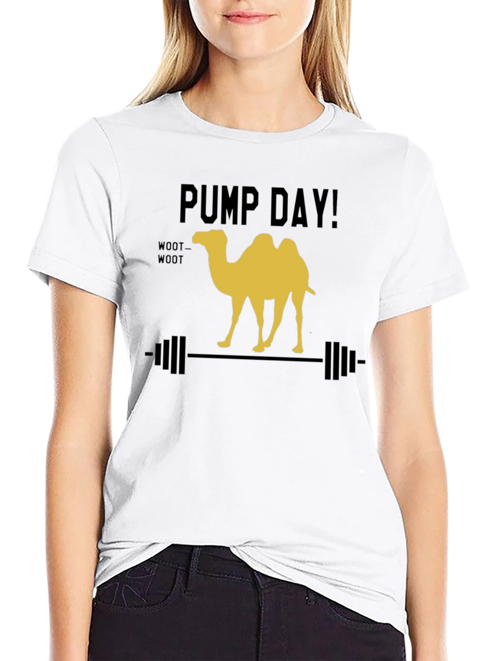 Pump Day Camel Lifting Weights Graphic Tee