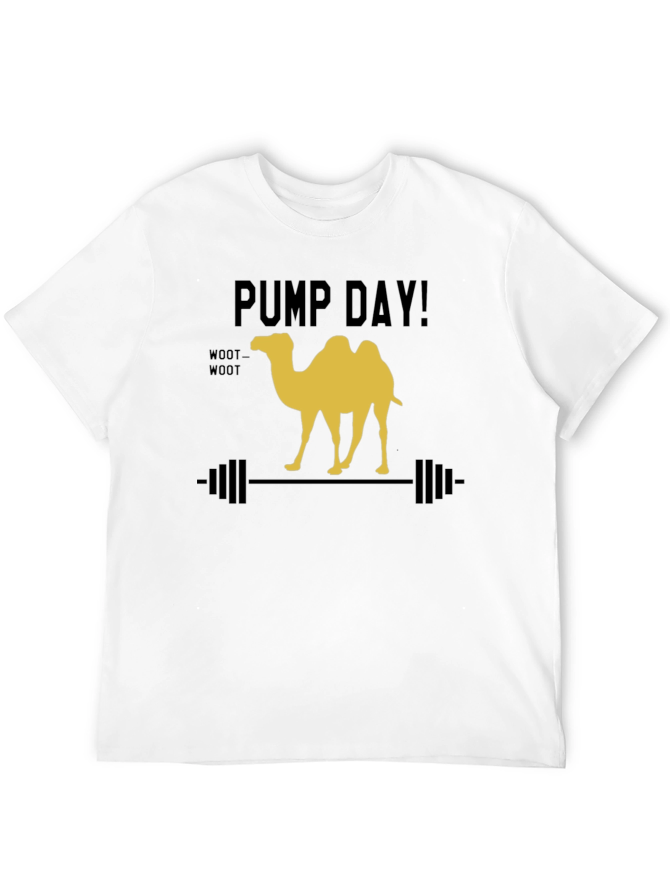 Pump Day Camel Lifting Weights Graphic Tee