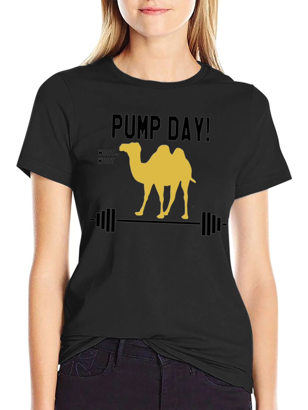 Pump Day Camel Lifting Weights Graphic Tee