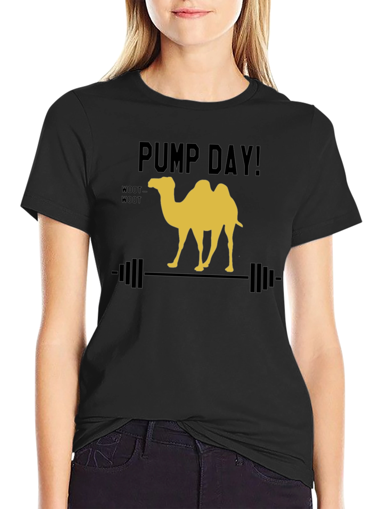 Pump Day Camel Lifting Weights Graphic Tee