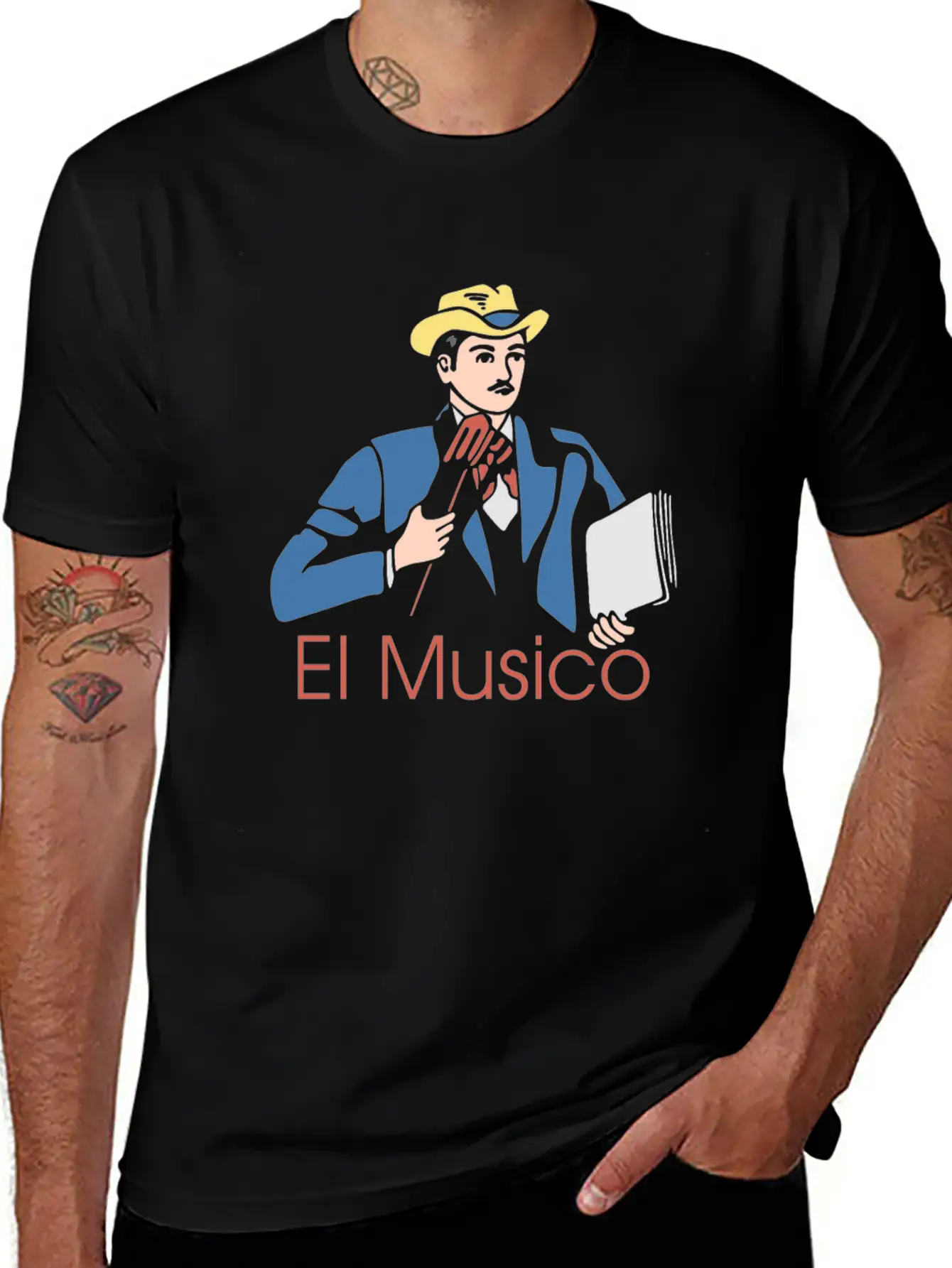 El Musico - Gift Breathable Graphic T-Shirt – Perfect For Casual Days