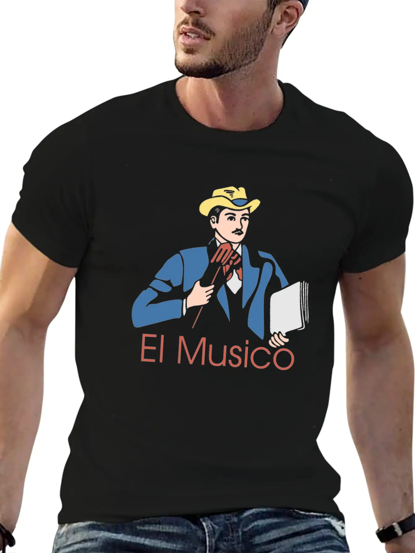 El Musico - Gift Breathable Graphic T-Shirt – Perfect For Casual Days