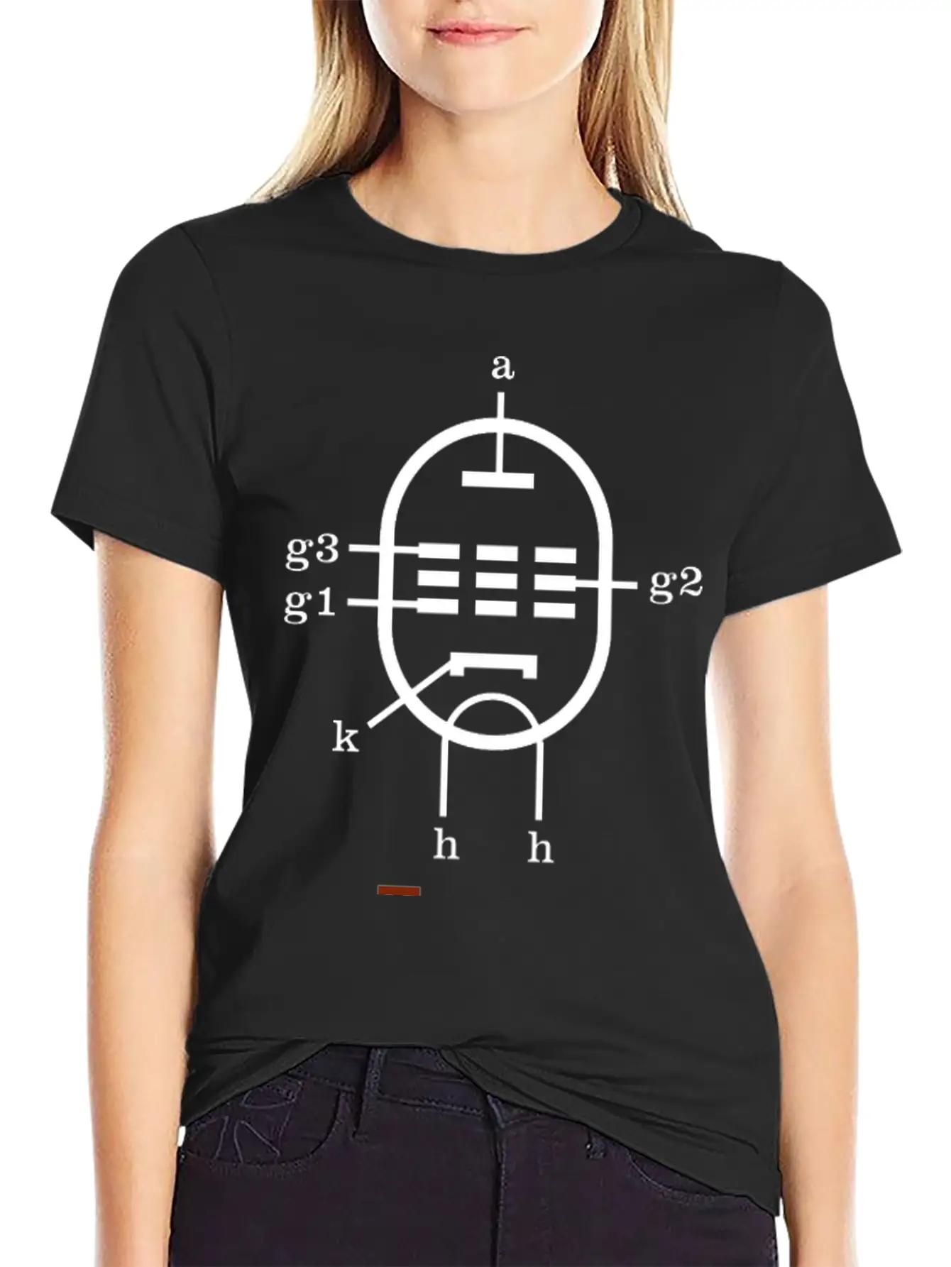 EL34 Vacuum Tube Schema Stylish Everyday T-Shirt – Unisex Basic Cotton Tee
