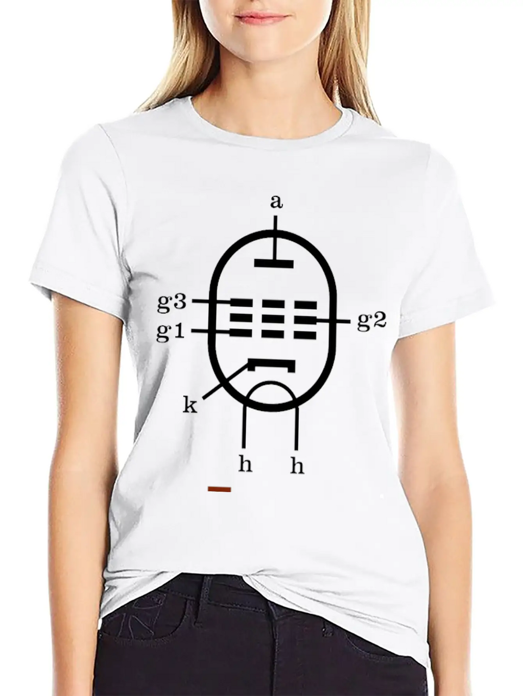 EL34 Vacuum Tube Schema Stylish Everyday T-Shirt – Unisex Basic Cotton Tee