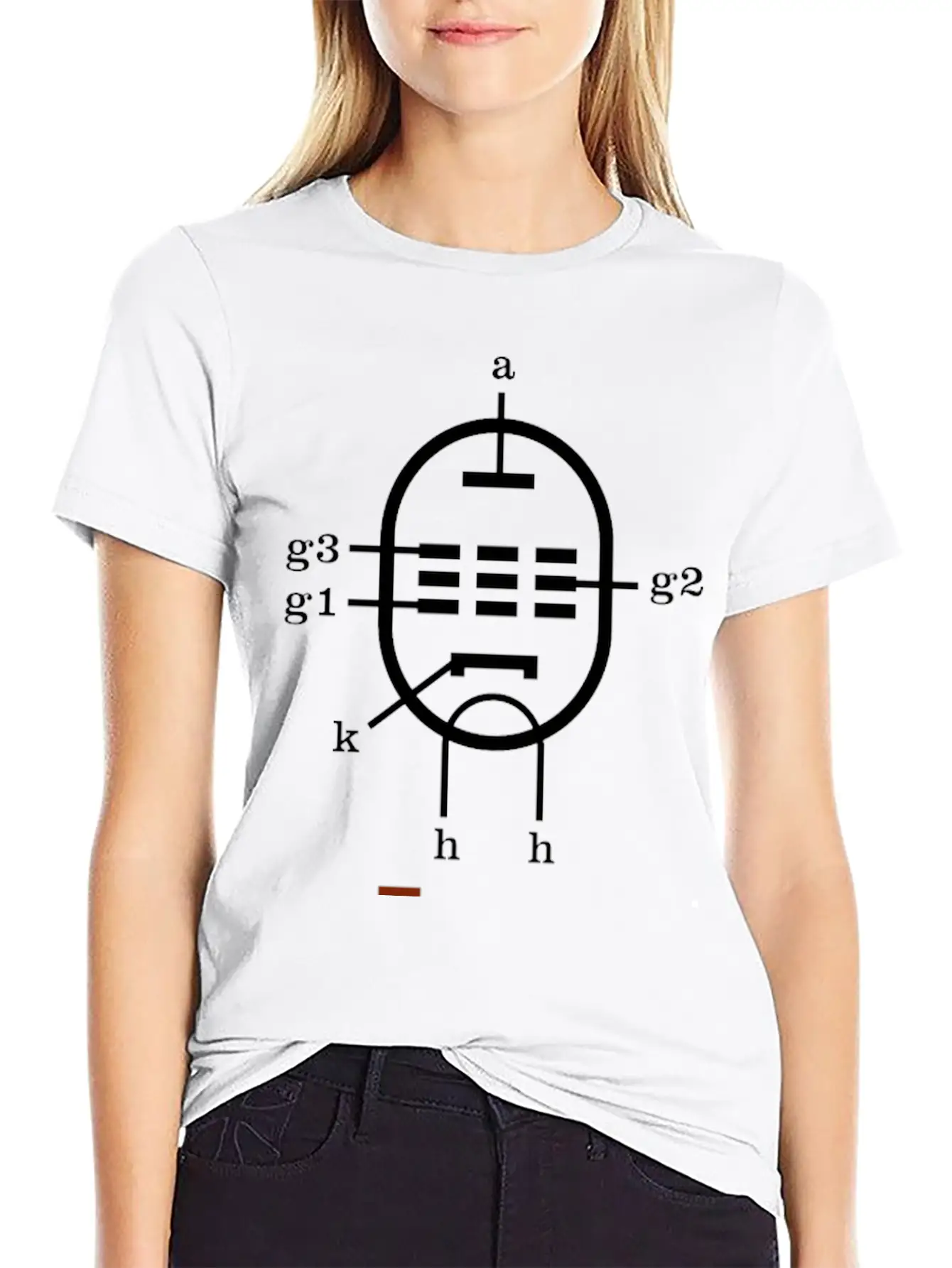 EL34 Vacuum Tube Schema Stylish Everyday T-Shirt – Unisex Basic Cotton Tee