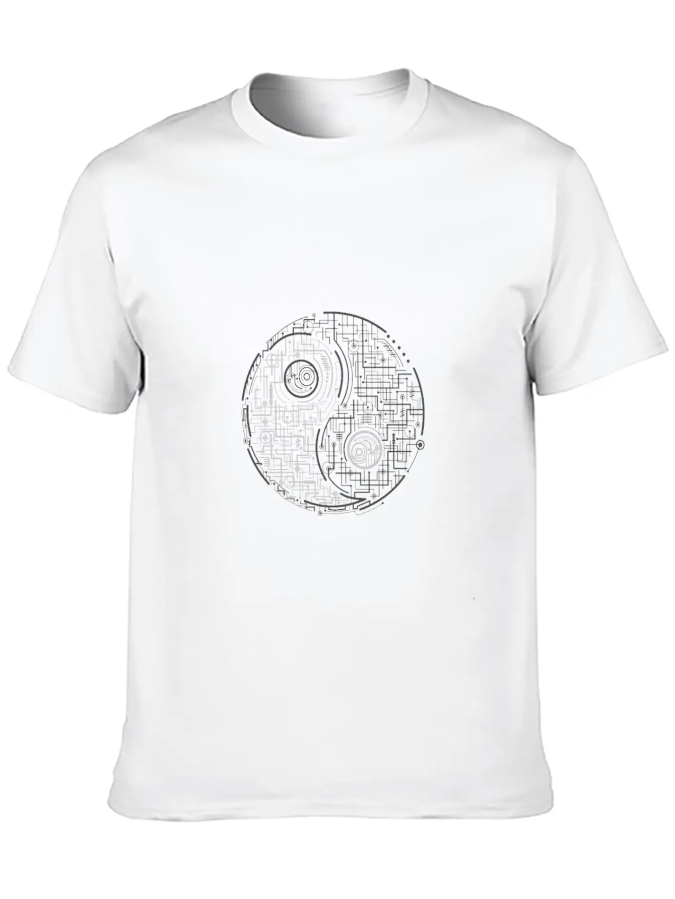 Electric Balance Essential Cotton Tee For Daily Outfits – Unisex Style