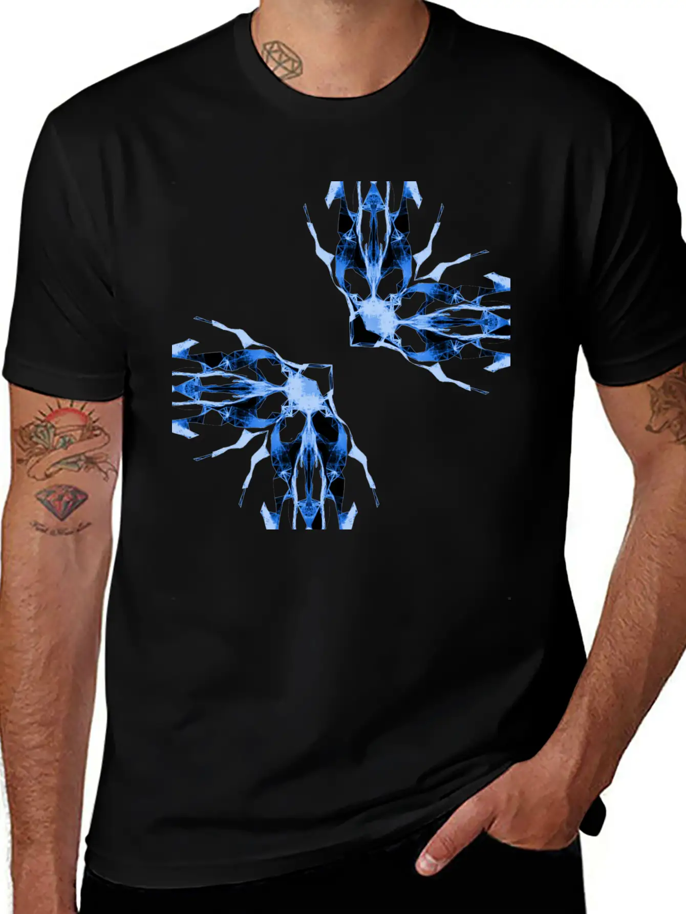 Electric Butterflies Basic Graphic T-Shirt – Daily Comfort In Soft Cotton