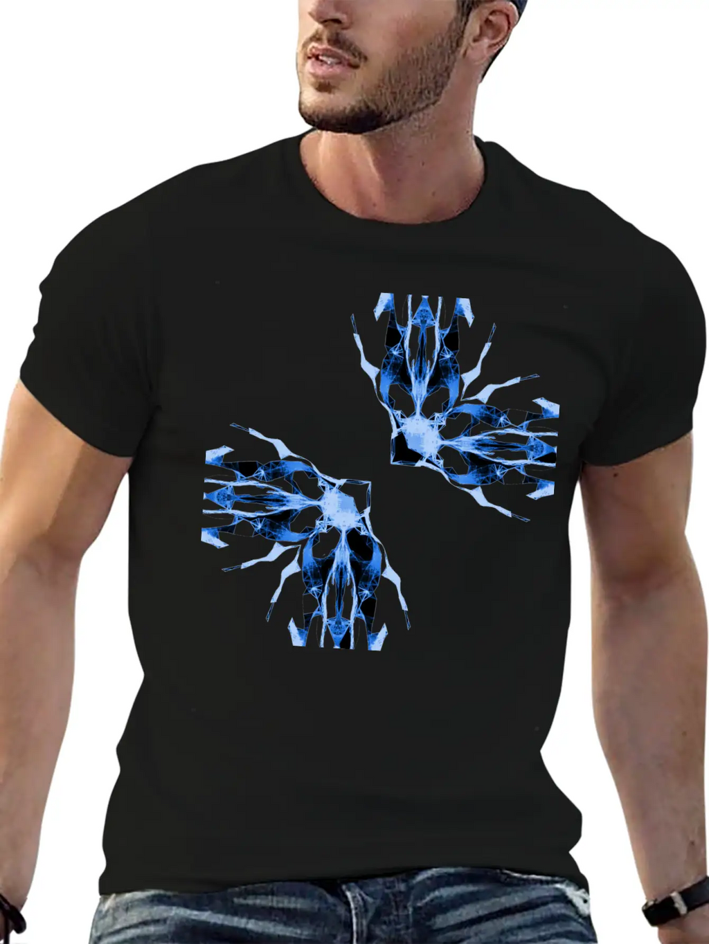 Electric Butterflies Basic Graphic T-Shirt – Daily Comfort In Soft Cotton