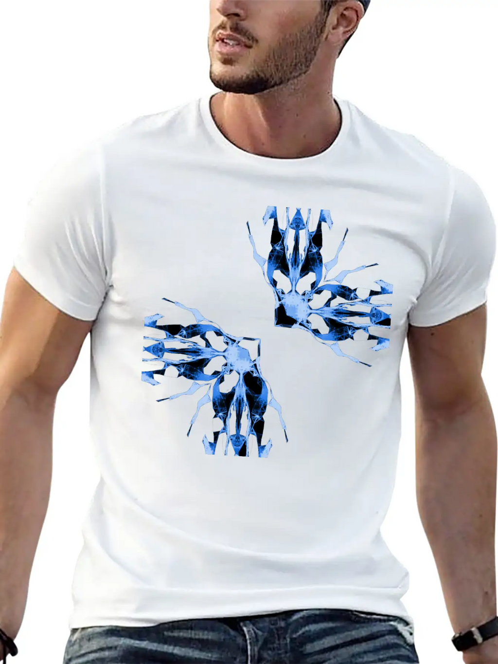 Electric Butterflies Classic Cotton Tee – Unisex Comfort For Any Season