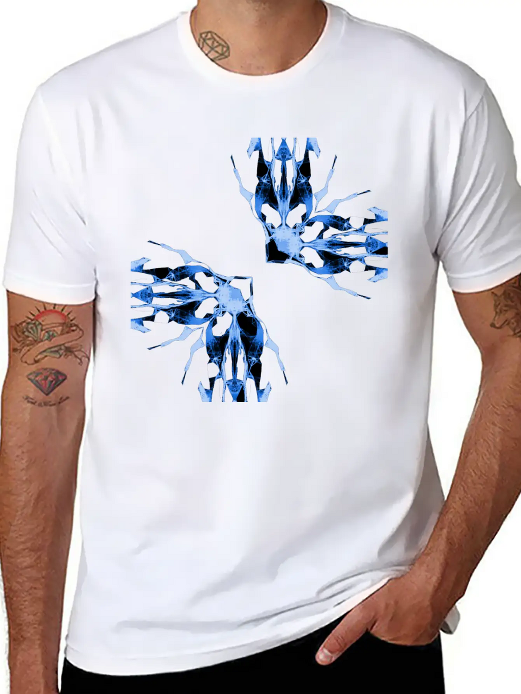 Electric Butterflies Classic Cotton Tee – Unisex Comfort For Any Season