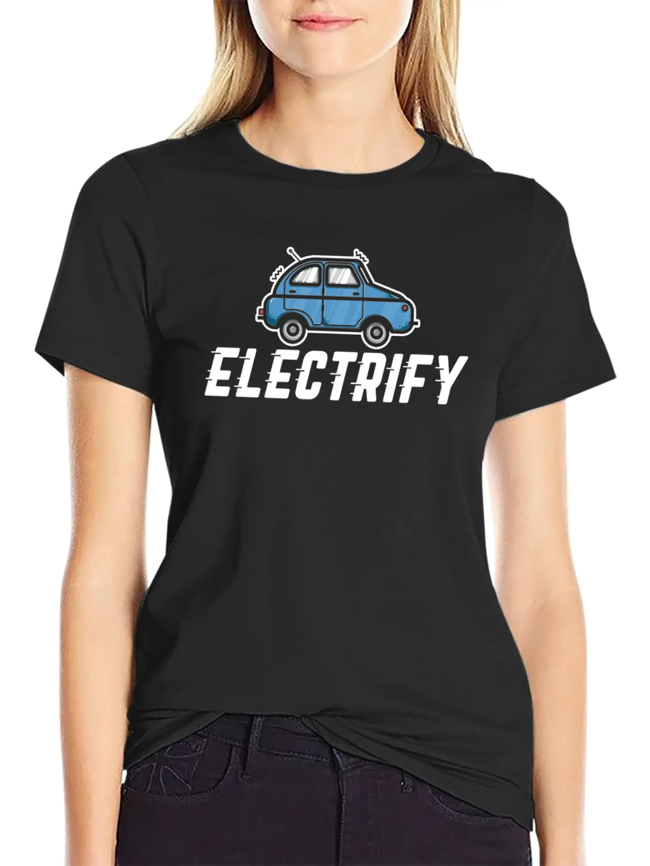 Electric Car Electromobility Electricity Gift Basic Graphic T-Shirt – Daily Comfort In Soft Cotton