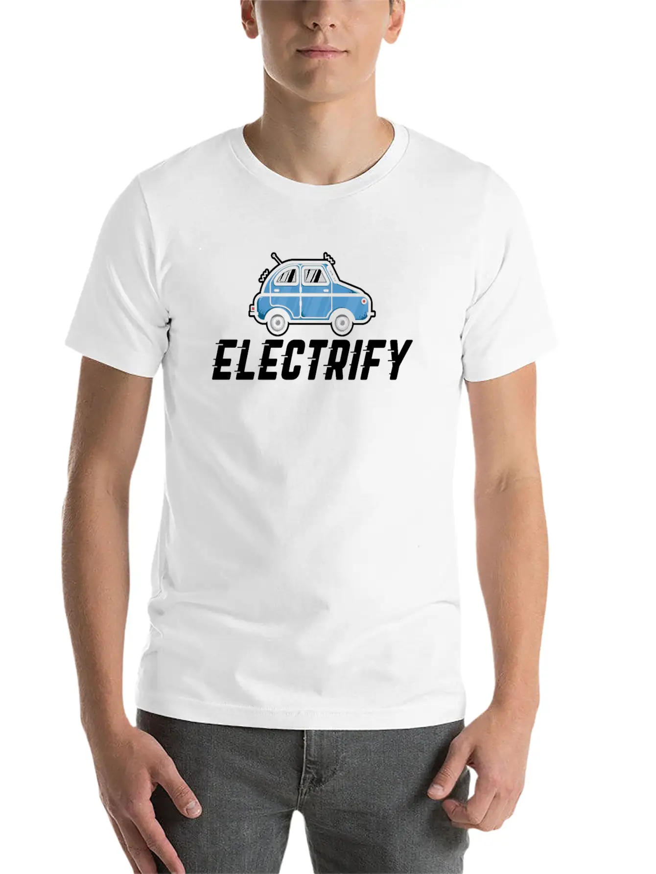 Electric Car Electromobility Electricity Gift Basic Graphic T-Shirt – Daily Comfort In Soft Cotton
