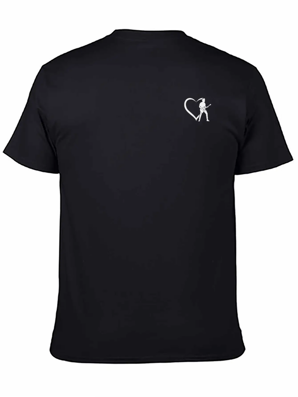 Electric Guitar Player Guitar Heart Bass Guitar Pl Breathable Soft Cotton T-Shirt – Timeless Casual Look