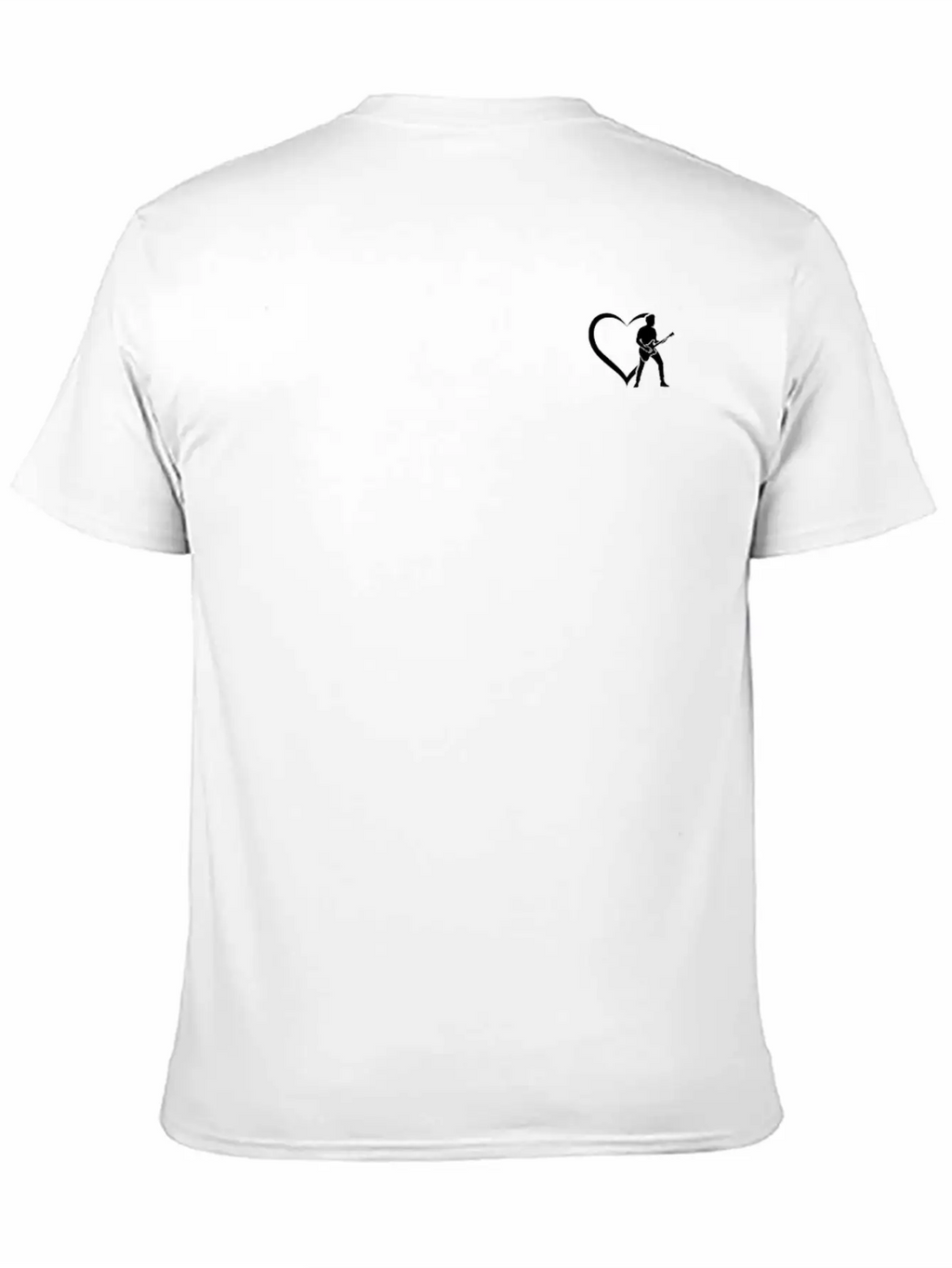 Electric Guitar Player Guitar Heart Bass Guitar Pl Breathable Soft Cotton T-Shirt – Timeless Casual Look