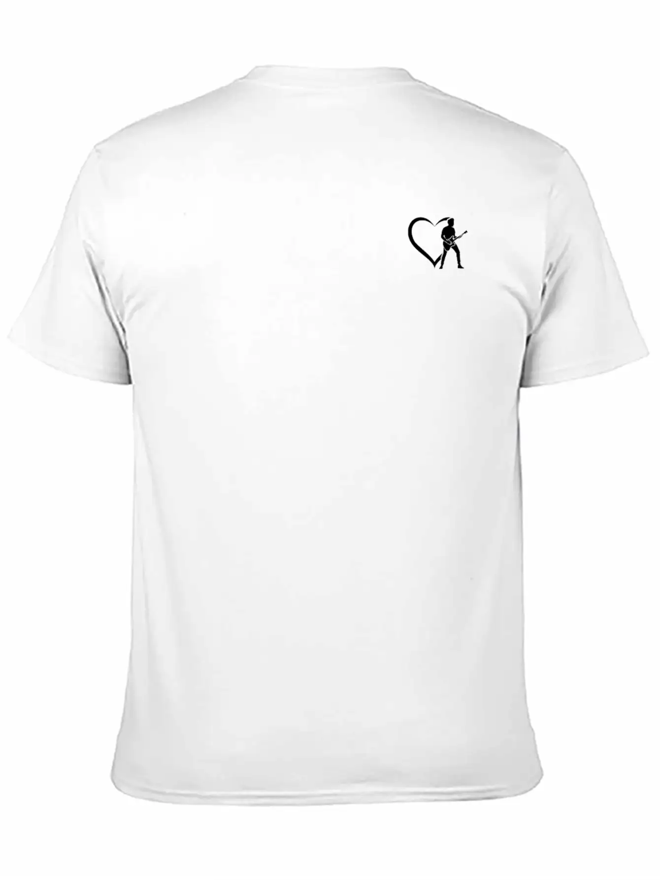 Electric Guitar Player Guitar Heart Bass Guitar Pl Breathable Soft Cotton T-Shirt – Timeless Casual Look