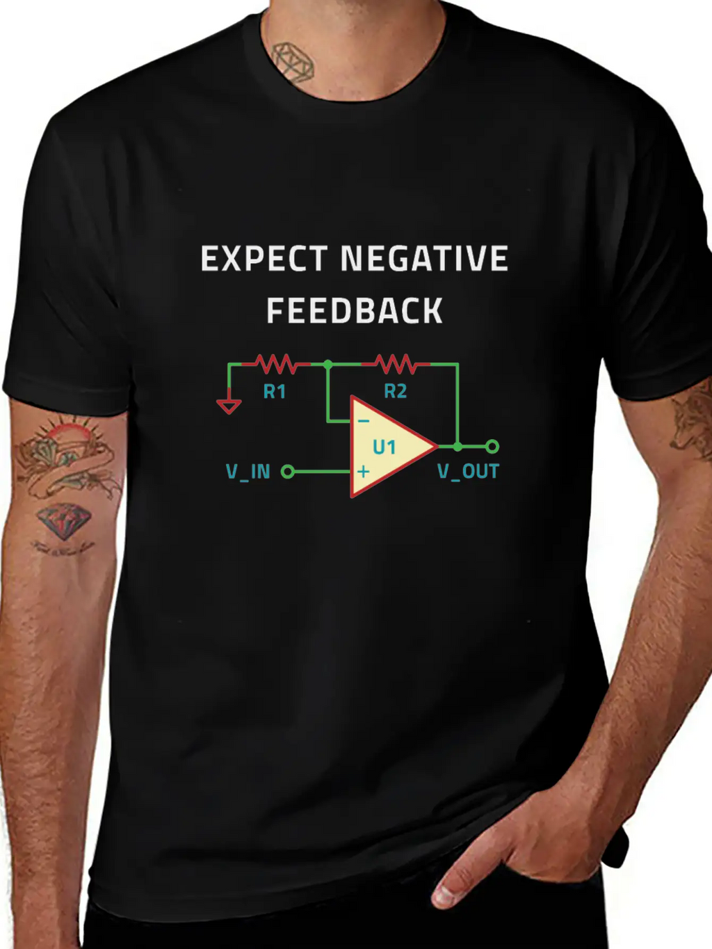 Electrical Engineer Negative Feedback Breathable Soft Cotton T-Shirt – Timeless Casual Look